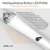 Brollux Profi LED Profil V24, Set 10x100cm, Eckprofil 45° Produktbild-Vorschau 3