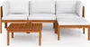 vidaXL 5-tlg. Garten-Lounge-Set mit Kissen Cremefarbenes Produktbild-Vorschau 3