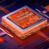 A close-up, stylized image of a computer chip on a circuit board. Anteprima dell’immagine prodotto