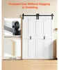 SucceBuy Skladacie posuvné dvere v štýle stodolových dverí, Náhľad obrázku produktu 2