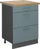 Küchenunterschrank Vicco R-Line Blau-Grau 60 cm mit Produktbild-Vorschau 1