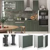 Spülenunterschrank Vicco Fame-Line Grün-Gold Landhaus 80 cm Produktbild-Vorschau 4