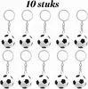 Llaveros de fútbol, diámetro de 3,5 cm, 10 unidades, color  Vista previa de la imagen del producto 2
