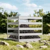 Wiltec zahradní kompostér 100 x 100 x 90 cm, kovový Náhled obrázku produktu 2