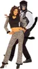 A man and a woman are posing in cat costumes. Produktbild-Vorschau