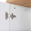 Badezimmer Hochschrank SOLNA-56 Hochglanz weiß mit Produktbild-Vorschau 3