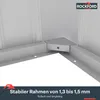 Rockford Gerätehaus Metall Geräteschuppen 232 x 254 cm Produktbild-Vorschau 9