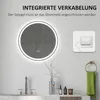 kleankin LED Badspiegel, Touch-Funktion, kein Beschlagen, Produktbild-Vorschau 8