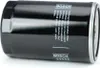 A black oil filter with silver metal ends, placed on a white background. Produktbild-Vorschau