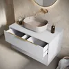 Meuble sous lavabo Badplaats Rimini 80 x 46 cm blanc mat - Voir les images du produit 4