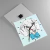 Wanduhr - Quadrat - Glasuhr - Hund Labrador Auge Portrait - Produktbild-Vorschau 2