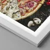 Gerahmtes Poster - Weißer Rahmen - Pizza Käse Tomaten - Produktbild-Vorschau 2