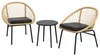Outsunny 3-tlg. Rattan Gartenmöbel-Set Balkonmöbel-Set mit Produktbild-Vorschau 1
