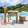 Milani Home - tavolino da giardino, bamboo naturale, Anteprima dell’immagine prodotto 5