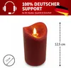 4x LED Echtwachs Kerzen Set mit Timer beweglicher Flamme Produktbild-Vorschau 2
