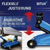 Bituxx Rangierwagenheber 2T Blau mit Transportkoffer Produktbild-Vorschau 4