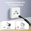 deleyCON 5m TV Antennenkabel IEC Koaxialkabel 2x Ferritkern Produktbild-Vorschau 4