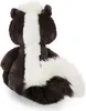 A plush toy skunk is shown from behind, sitting down. Produktbild-Vorschau