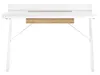 BELIANI Schreibtisch Weiß / Heller Holzfarbton 120 x 60 cm Produktbild-Vorschau 4