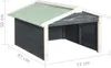 vidaXL Garage pour tondeuse à gazon robot 72x87x50 cm Gris Voir les images du produit 12