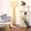 lionto Kratzbaum Höhe 130 cm, beige/weiß Produktbild-Vorschau 3