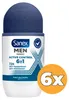 6x Sanex Deo roll-on - 50ml - men - dermo active control Produktbild-Vorschau 2