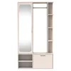 AX LIVING Garderobe Nemrut Beige mit Spiegel – Flurmöbel Produktbild-Vorschau 3
