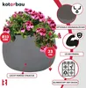 KOTARBAU® Pflanzkübel Blumenkübel Dunkelgrau Fiberclay Produktbild-Vorschau 4
