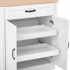 Buffet de 115 cm avec 3 portes et 1 tiroir – Buffet blanc, Voir les images du produit 11