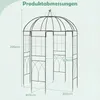 COSTWAY, Arco per rose 203x203x296 cm, in metallo, con Anteprima dell’immagine prodotto 3