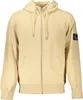 Beiges Herren-Kapuzen-Sweatshirt mit Reißverschluss aus Produktbild-Vorschau 1