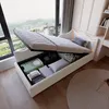 Letto imbottito UnboxG 90×200 cm in bianco, tessuto teddy - Anteprima dell’immagine prodotto 12