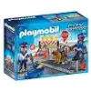 A Playmobil city action set with police figures, traffic cones, and a barrier. Anteprima dell’immagine prodotto
