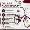 Dallas Bike Klapprad - 24 Zoll - Bordeauxrot-Schwarz - Produktbild-Vorschau 3