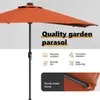 vidaXL Ombrellone da giardino in terracotta 294 x 150 x 223 Anteprima dell’immagine prodotto 3