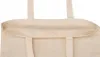 Close-up of the top opening and handles of a beige canvas tote bag. Náhled obrázku produktu