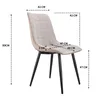 2er-Set ergonomische Esszimmerstühle, moderner Produktbild-Vorschau 2