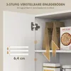 Mobile da cucina HOMCOM con ripiani aperti, scomparti, Anteprima dell’immagine prodotto 5