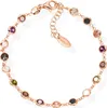 AMEN BRGORM3 Damen Armband Tennis Silber 925 Rose bunt 19 Produktbild-Vorschau 1