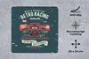 MuchoWow® Mauspad Mousepad Auto - Rennen - Retro - Produktbild-Vorschau 2