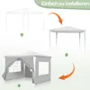 Faziango 3 x 3m Pavillon Wasserdicht Gartenzelt, Pavillons Produktbild-Vorschau 3