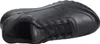 A black leather sneaker shown from a top-down perspective. Podgląd zdjęcia produktu
