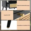 okwish Sideboard 60*40*110cm mit Rattan-Design, 2 Türen und Produktbild-Vorschau 8