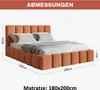 MOTIVENA Nunu Bubble Polsterbett 180x200 mit Bettkasten, Produktbild-Vorschau 7