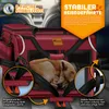 TRESKO® prepravka pre psov skladacia červená (D 70x52x52cm) Náhľad obrázku produktu 5