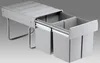 WESCO Poubelle encastrable Double Master 2x16ltr. gris alu Voir les images du produit 6