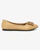 Hellbraune Öko-Wildleder-Ballerinas für Damen mit Produktbild-Vorschau 6