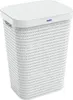 A white laundry basket with a lid, shown from a slightly elevated angle against a white background. Produktbild-Vorschau
