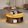 okwish Tavolino rotondo, tavolino da divano con Anteprima dell’immagine prodotto 1
