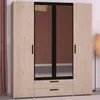 Armoire - panneau de particules -Reproduction chêne et noir Voir les images du produit 5